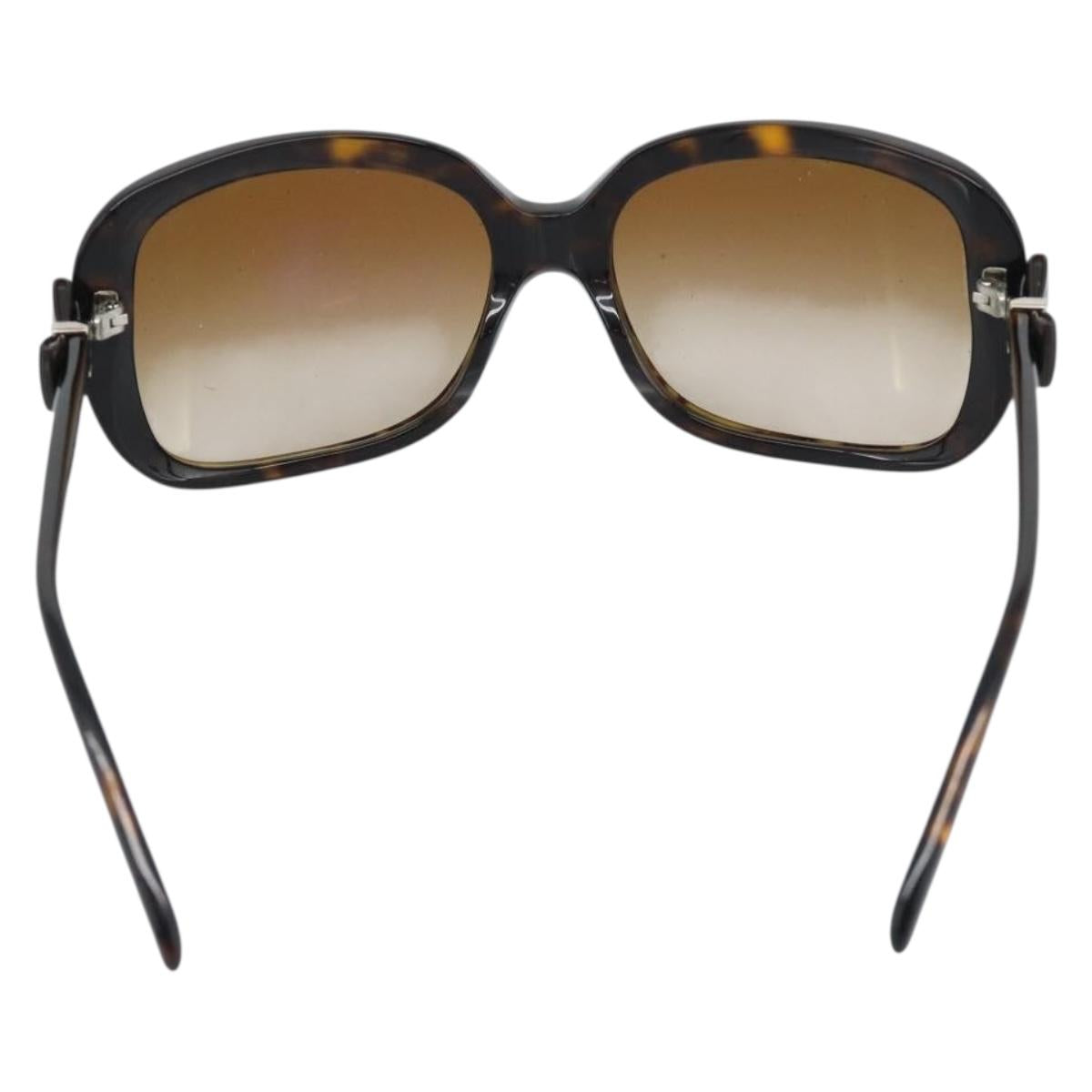 CHANEL Tortoise Pattern Sunglasses plastic Brown CC Auth 180941