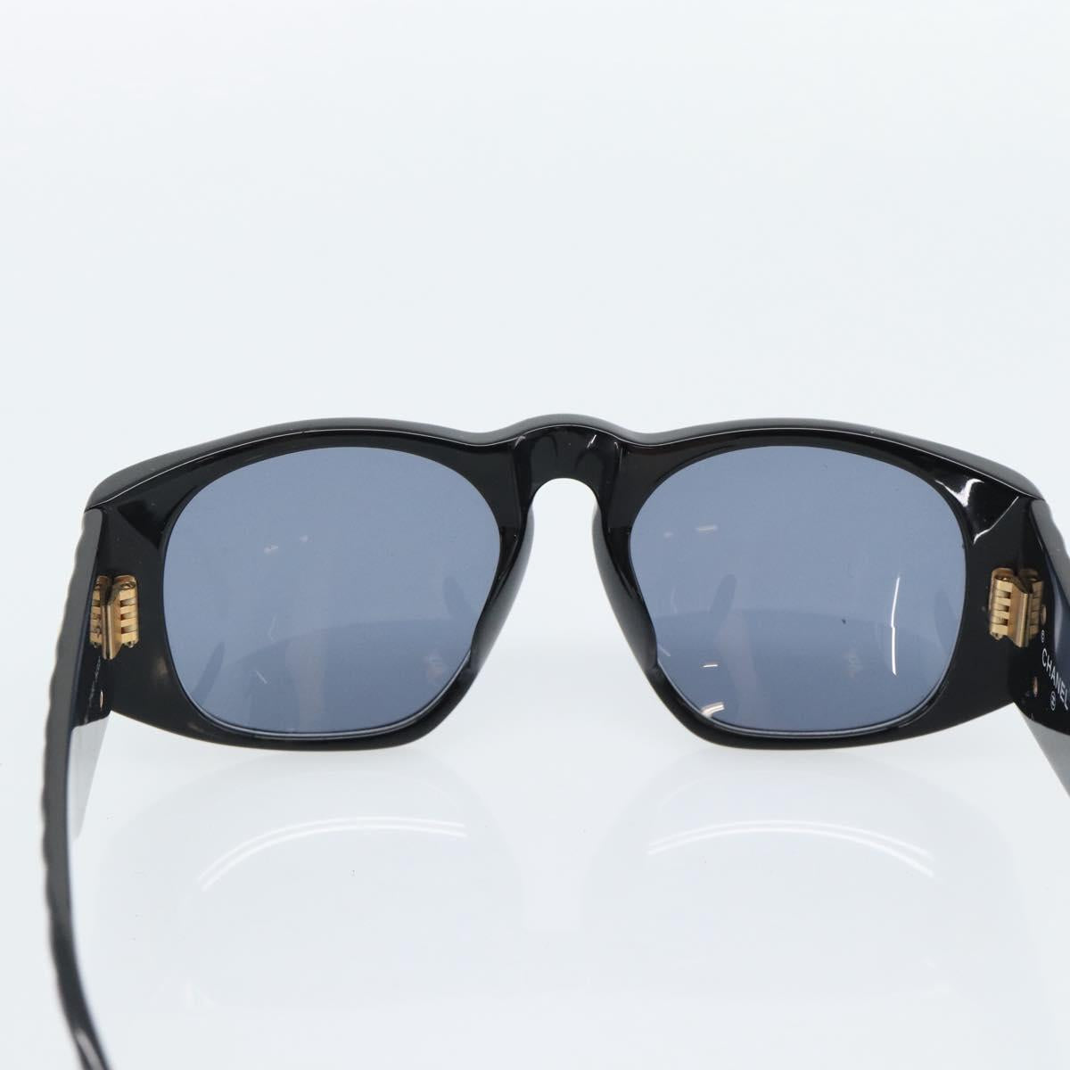 CHANEL Sunglasses plastic Black CC Auth 180944M