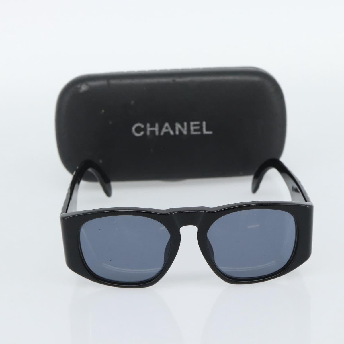 CHANEL Sunglasses plastic Black CC Auth 180944M