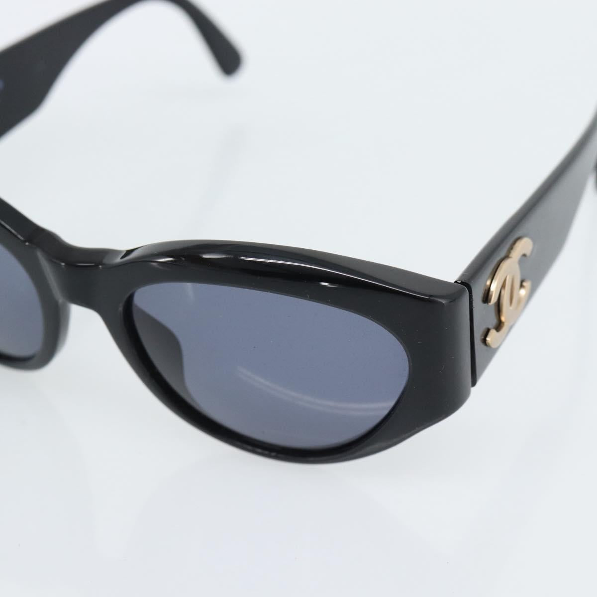 CHANEL Sunglasses plastic Black CC Auth 180948M