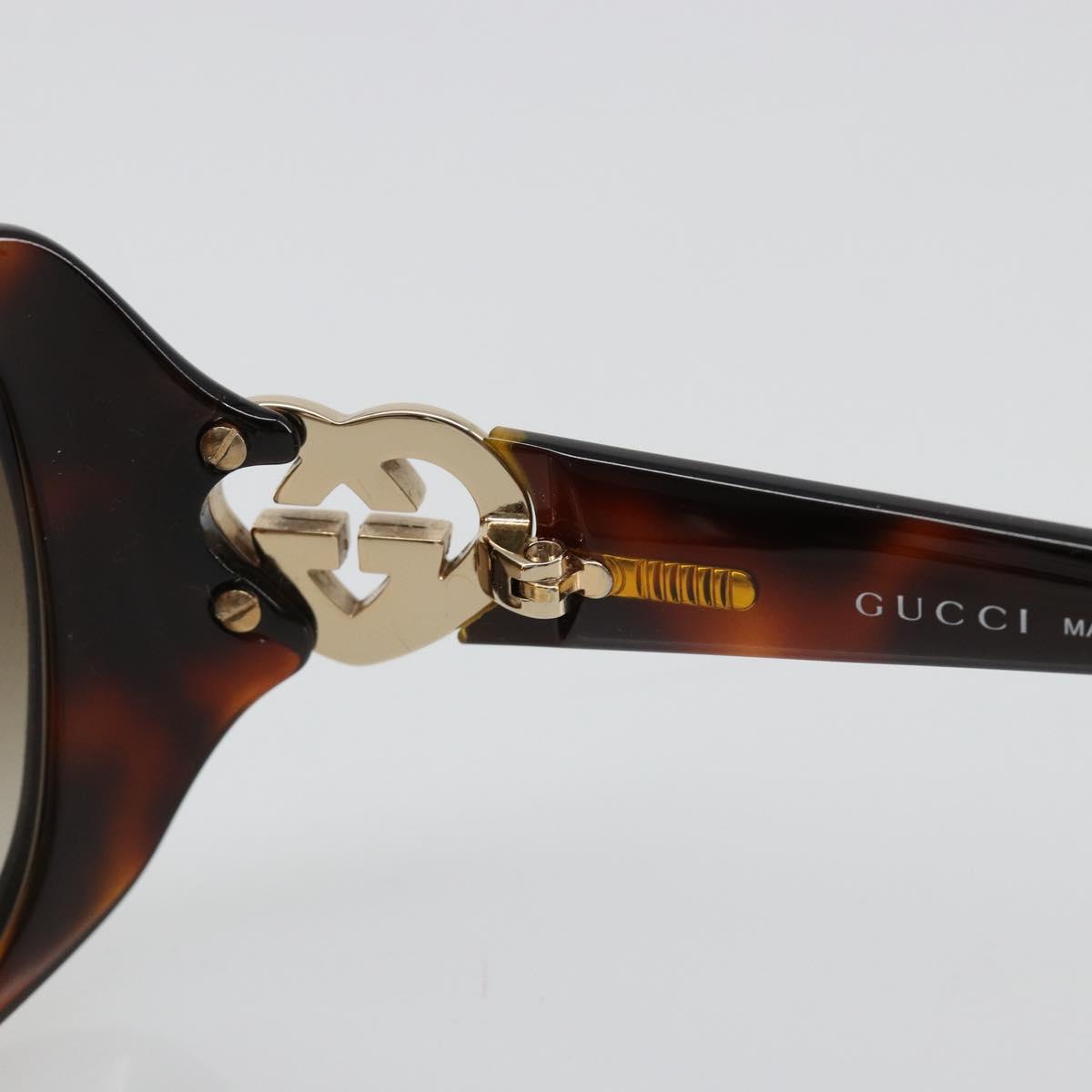 GUCCI Sunglasses plastic Brown Auth 180949M
