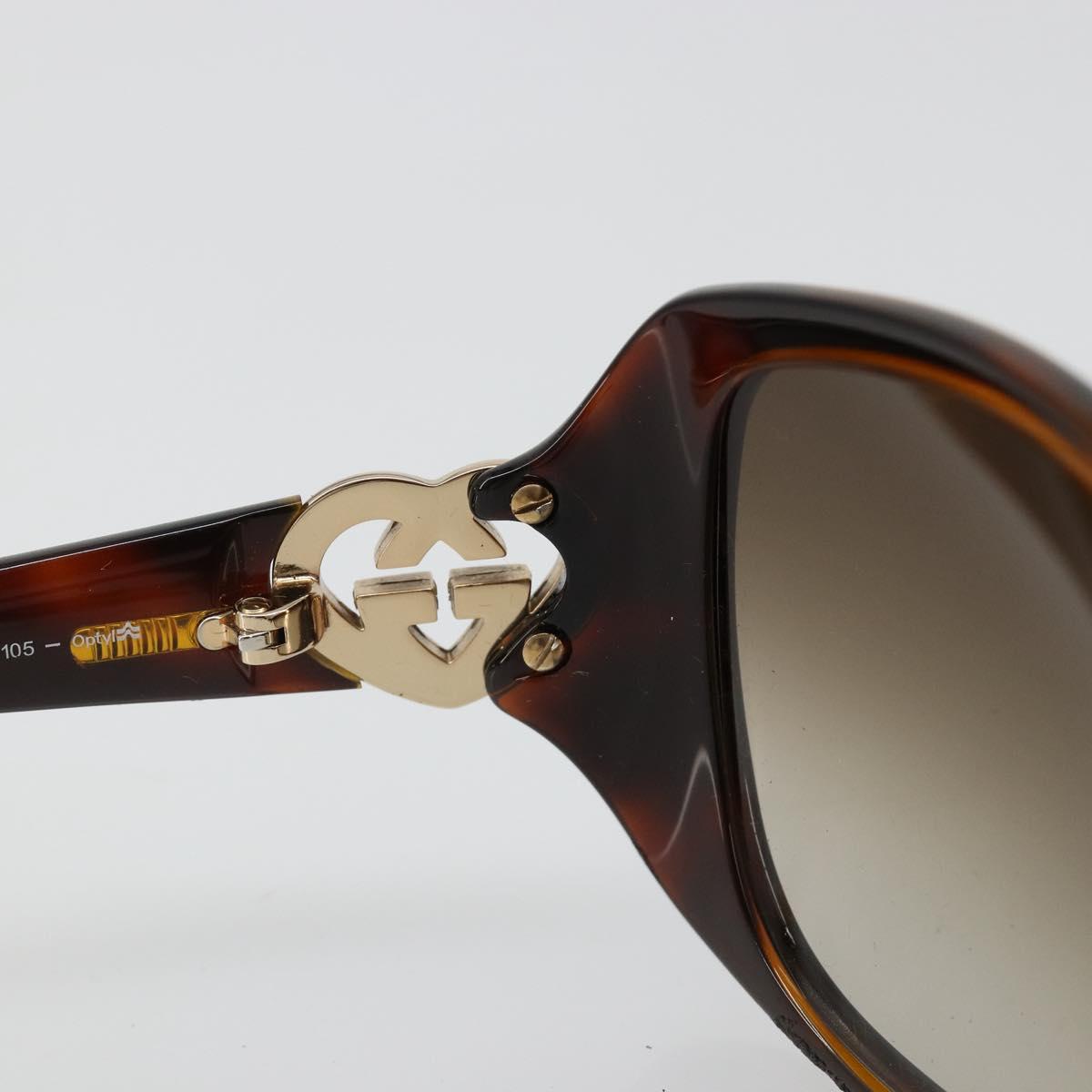 GUCCI Sunglasses plastic Brown Auth 180949M