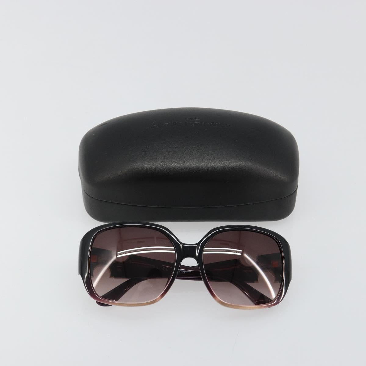 Salvatore Ferragamo Gancini Sunglasses plastic Purple Auth 180951M