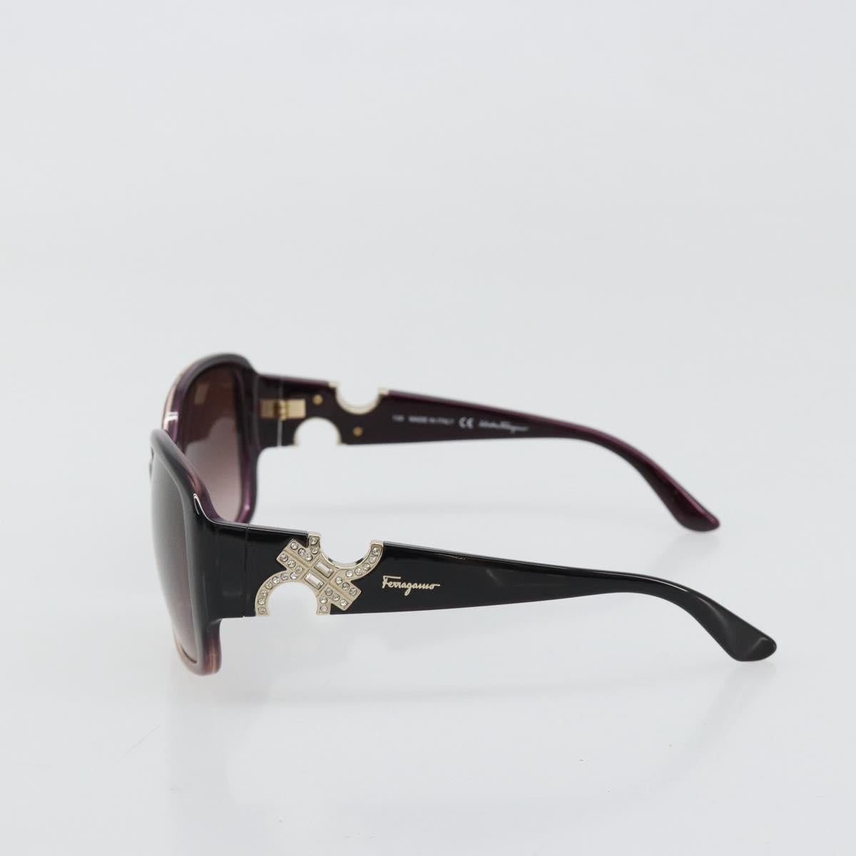 Salvatore Ferragamo Gancini Sunglasses plastic Purple Auth 180951M