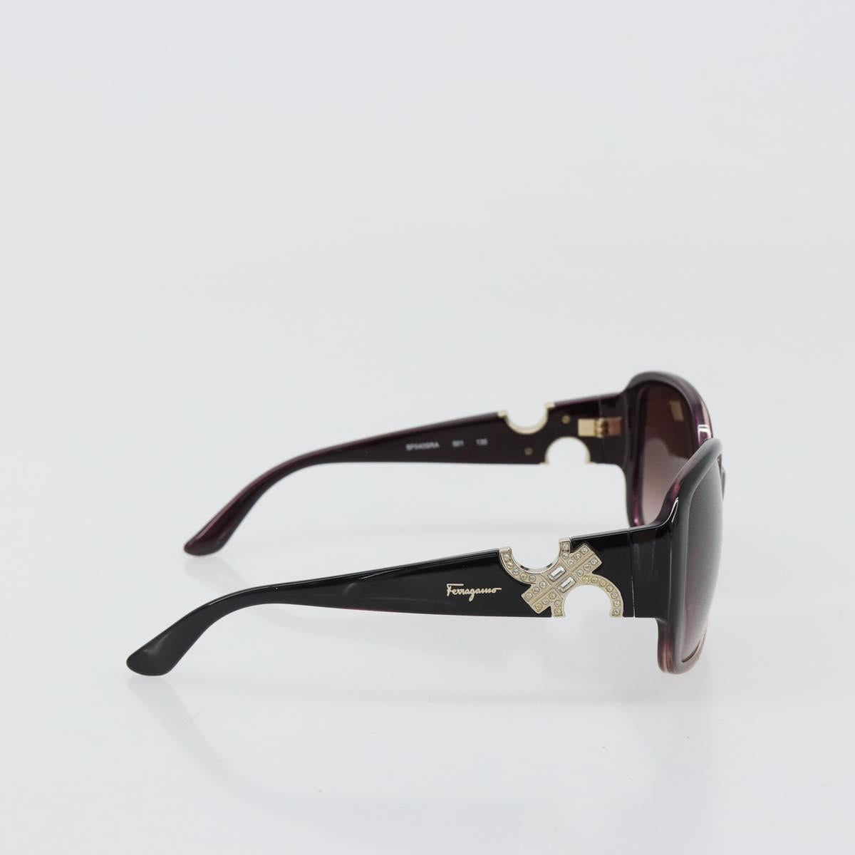 Salvatore Ferragamo Gancini Sunglasses plastic Purple Auth 180951M