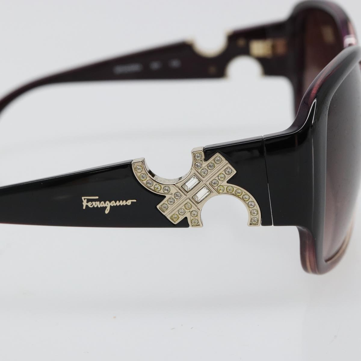 Salvatore Ferragamo Gancini Sunglasses plastic Purple Auth 180951M