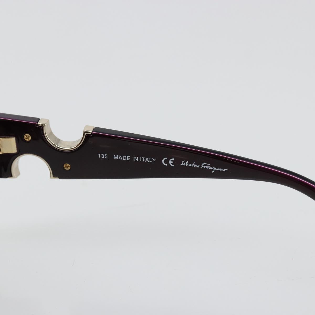 Salvatore Ferragamo Gancini Sunglasses plastic Purple Auth 180951M