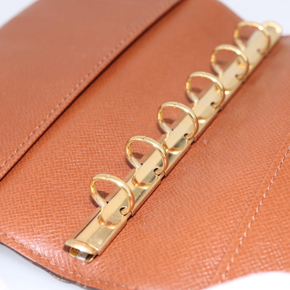 LOUIS VUITTON Monogram Agenda PM Day Planner Cover R20005 LV Auth 180952