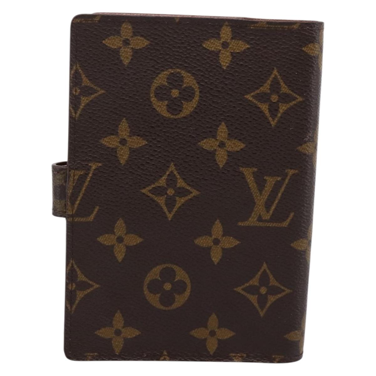 LOUIS VUITTON Monogram Agenda PM Day Planner Cover R20005 LV Auth 180952