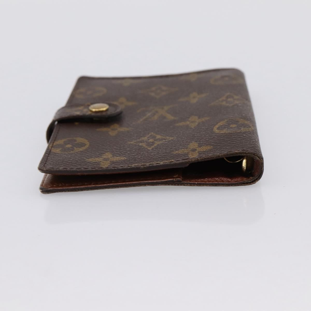 LOUIS VUITTON Monogram Agenda PM Day Planner Cover R20005 LV Auth 180953