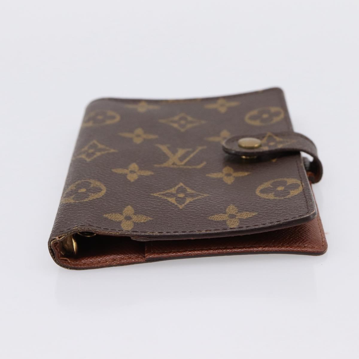 LOUIS VUITTON Monogram Agenda PM Day Planner Cover R20005 LV Auth 180954