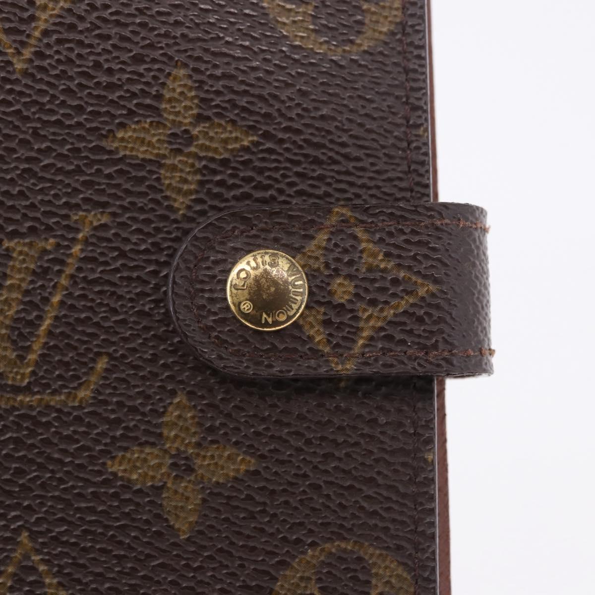 LOUIS VUITTON Monogram Agenda PM Day Planner Cover R20005 LV Auth 180955A