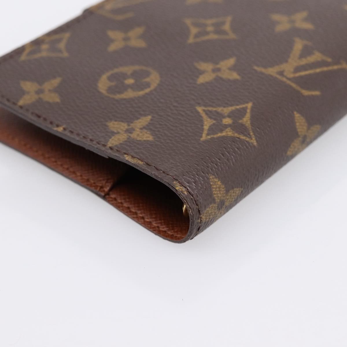LOUIS VUITTON Monogram Agenda PM Day Planner Cover R20005 LV Auth 180956A