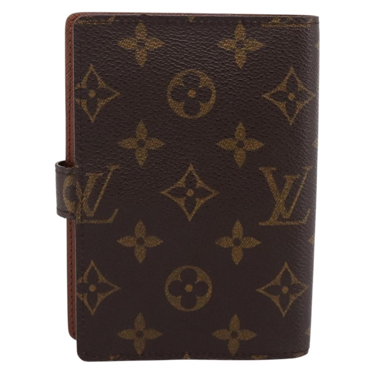 LOUIS VUITTON Monogram Agenda PM Day Planner Cover R20005 LV Auth 180956A