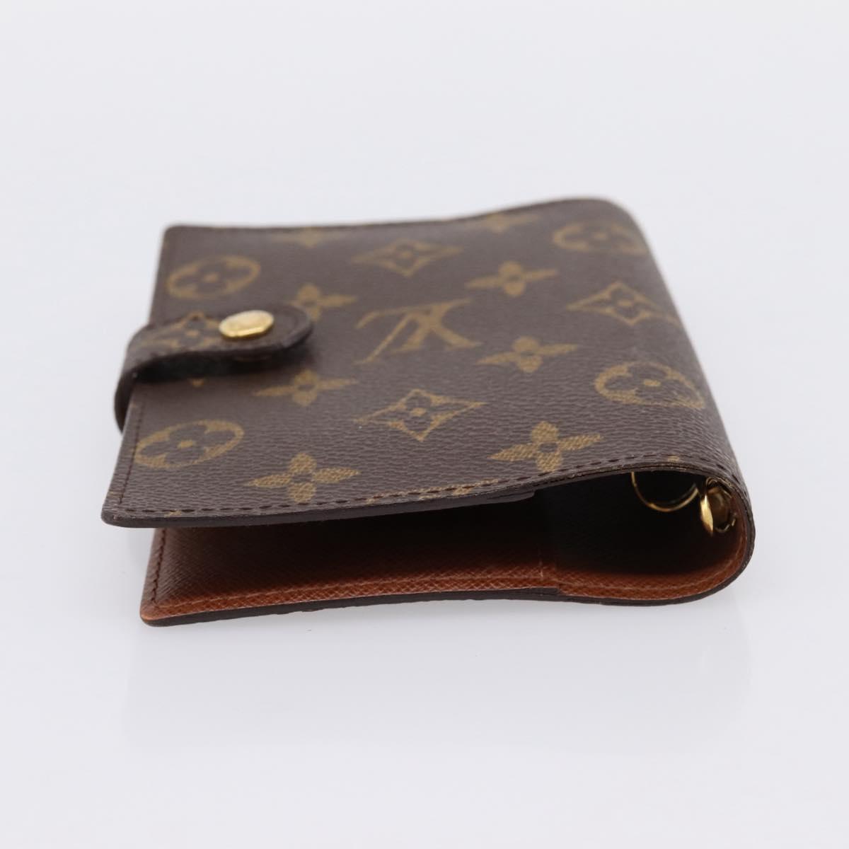 LOUIS VUITTON Monogram Agenda PM Day Planner Cover R20005 LV Auth 180956A