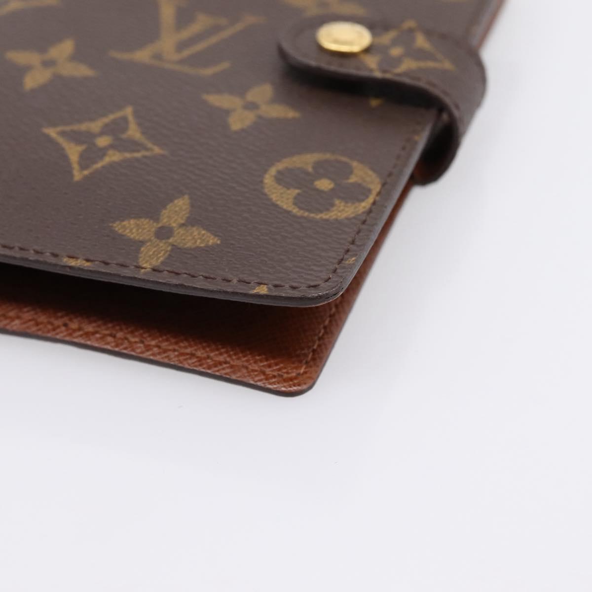 LOUIS VUITTON Monogram Agenda PM Day Planner Cover R20005 LV Auth 180956A