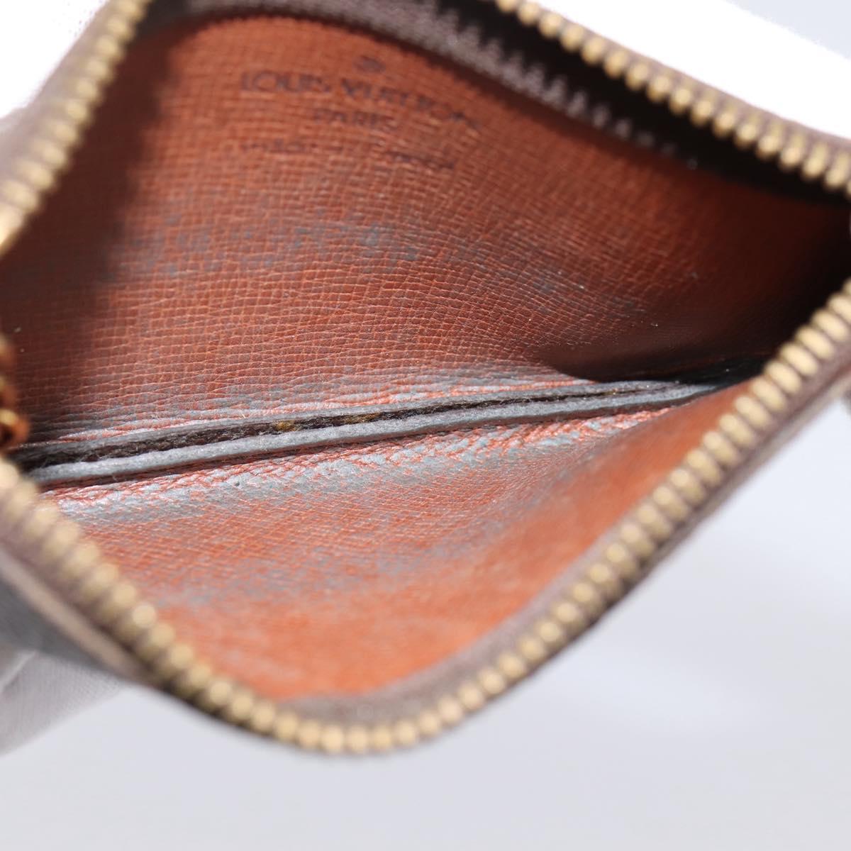 LOUIS VUITTON Monogram Pochette Cles Coin Purse M60033 LV Auth 180957