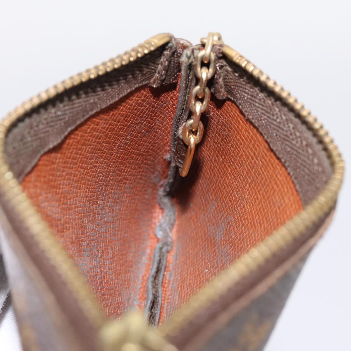 LOUIS VUITTON Monogram Pochette Cles Coin Purse M60033 LV Auth 180957