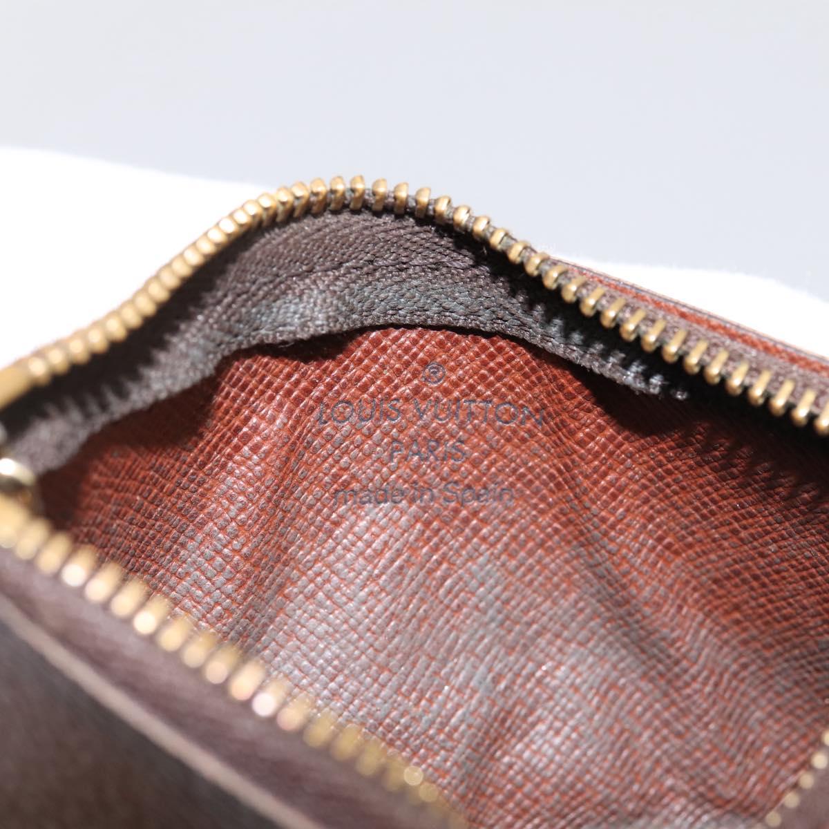 LOUIS VUITTON Monogram Pochette Cles Coin Purse M60033 LV Auth 180958
