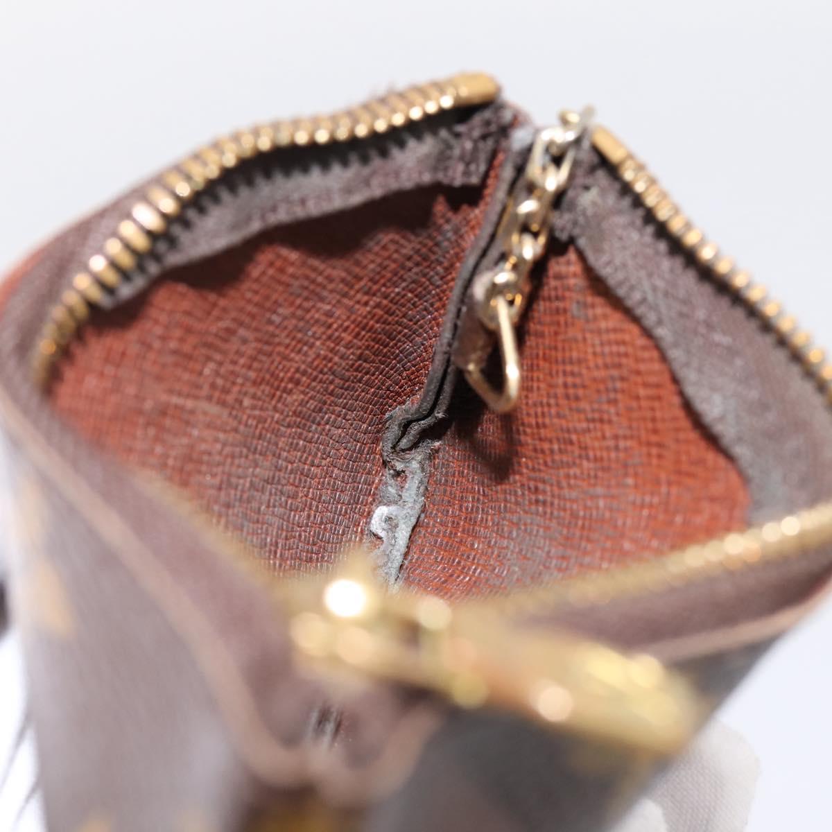 LOUIS VUITTON Monogram Pochette Cles Coin Purse M60033 LV Auth 180958