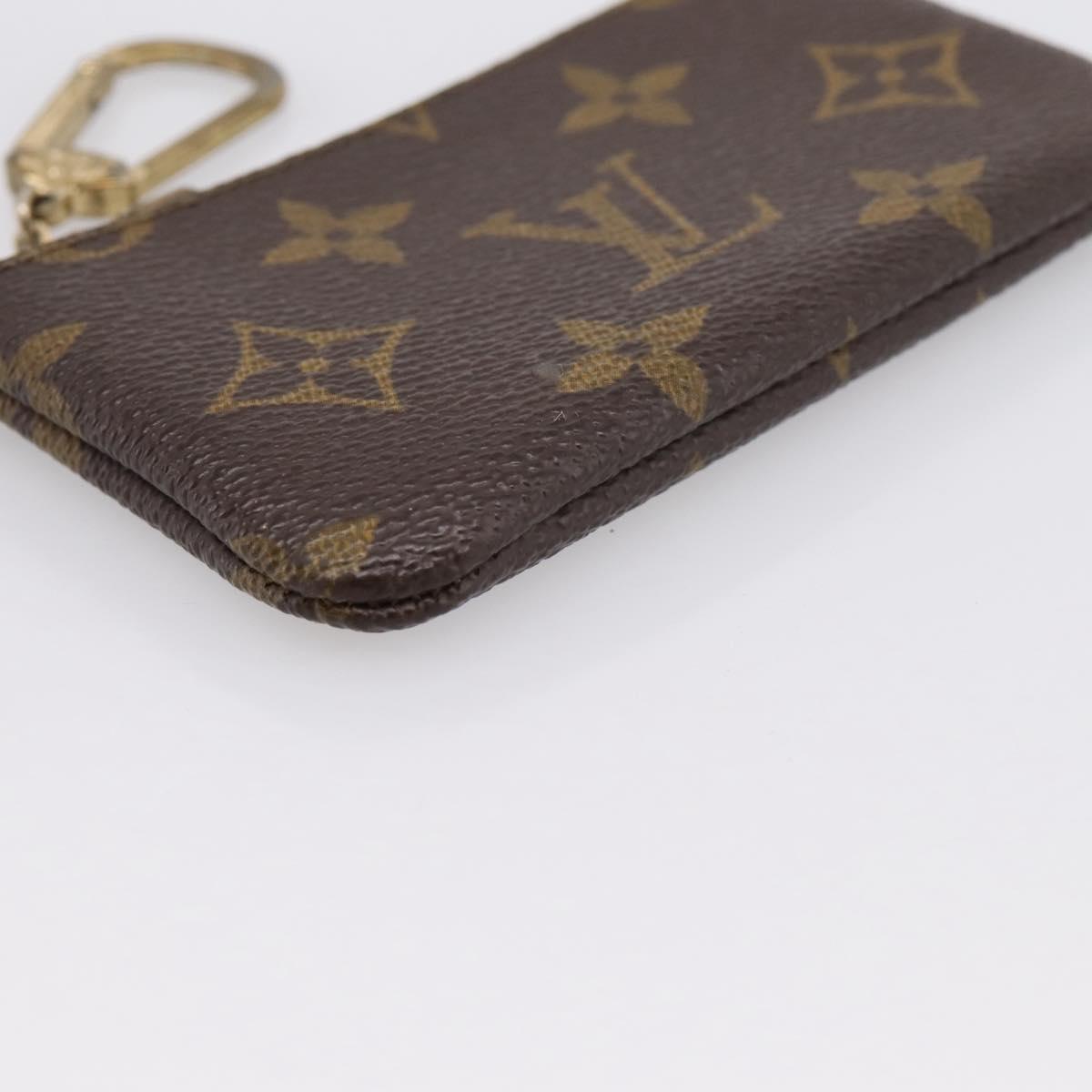 LOUIS VUITTON Monogram Pochette Cles Coin Purse M60033 LV Auth 180959