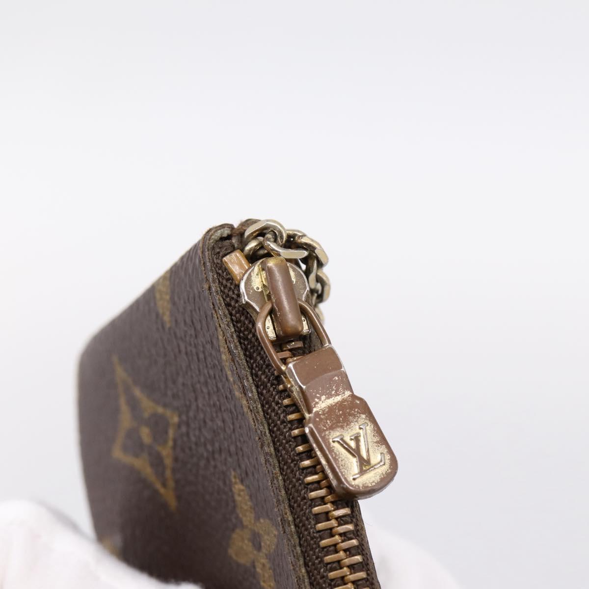 LOUIS VUITTON Monogram Pochette Cles Coin Purse M60033 LV Auth 180959