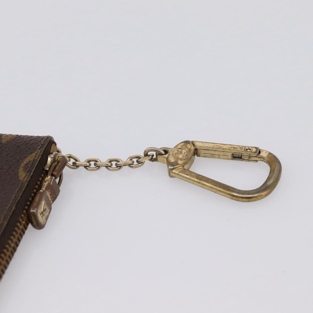 LOUIS VUITTON Monogram Pochette Cles Coin Purse M60033 LV Auth 180959