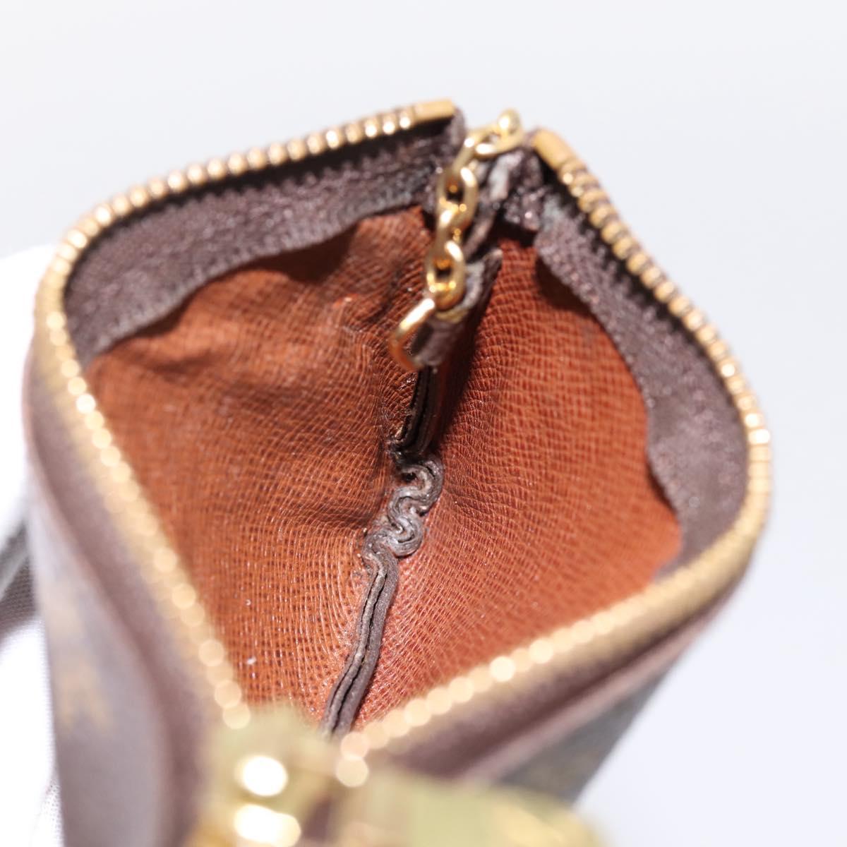 LOUIS VUITTON Monogram Pochette Cles Coin Purse M60033 LV Auth 180960