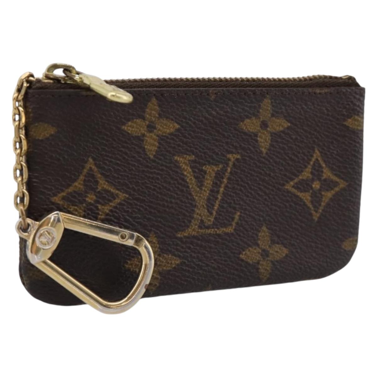 LOUIS VUITTON Monogram Pochette Cles Coin Purse M60033 LV Auth 180961