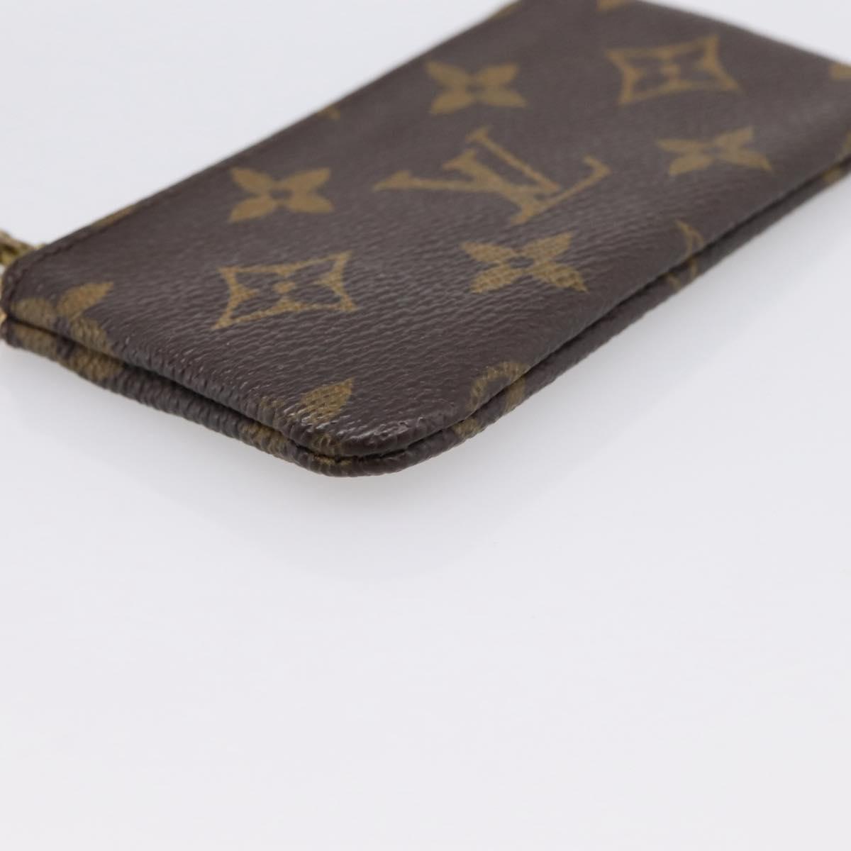 LOUIS VUITTON Monogram Pochette Cles Coin Purse M60033 LV Auth 180961