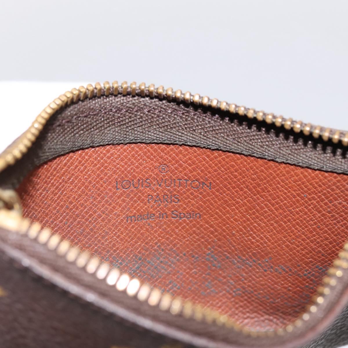 LOUIS VUITTON Monogram Pochette Cles Coin Purse M60033 LV Auth 180961