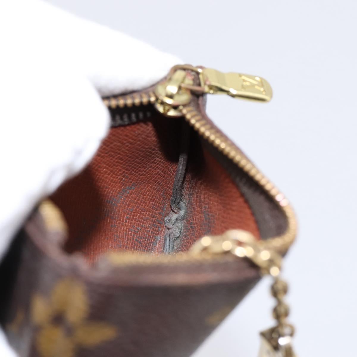 LOUIS VUITTON Monogram Pochette Cles Coin Purse M60033 LV Auth 180961