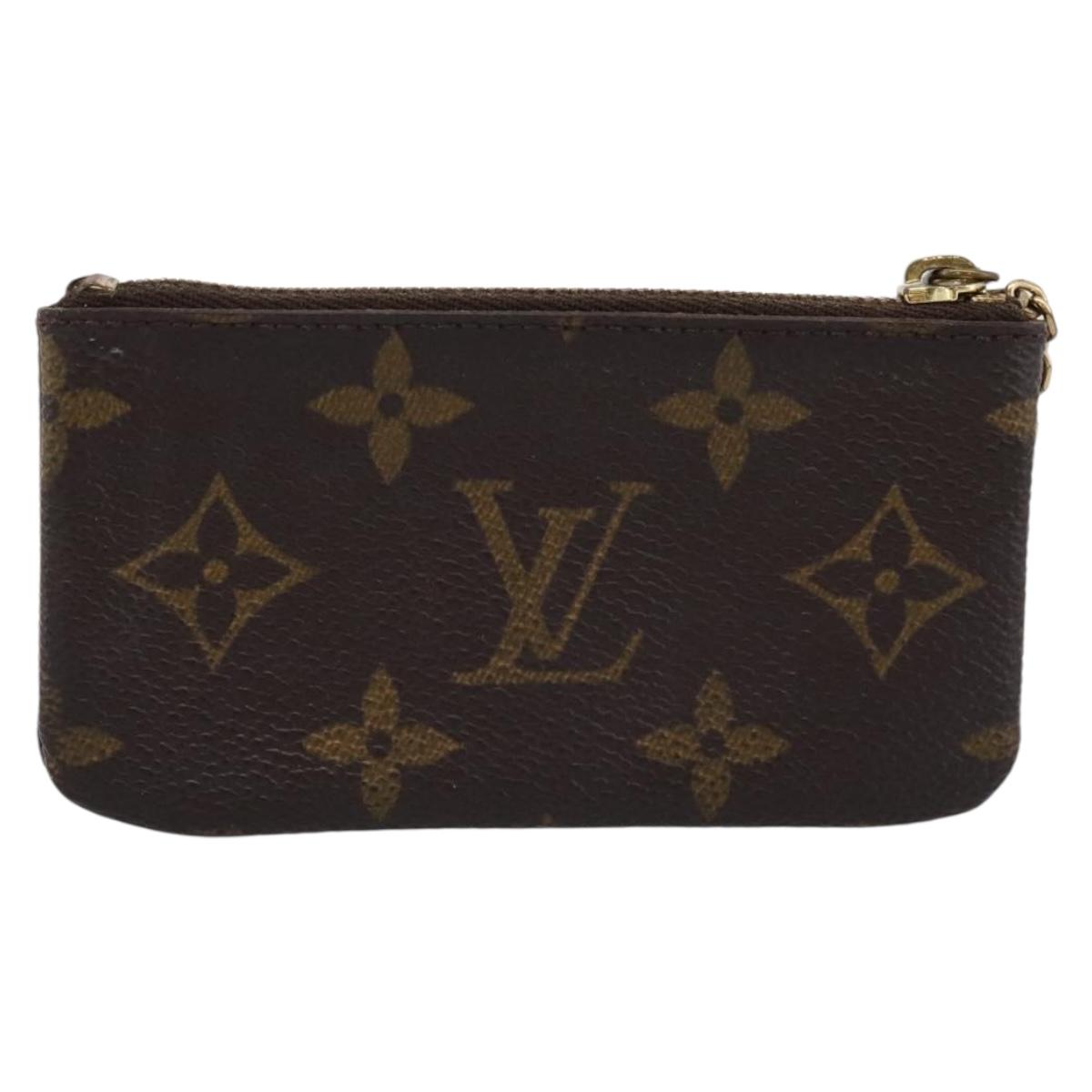 LOUIS VUITTON Monogram Pochette Cles Coin Purse M60033 LV Auth 180961