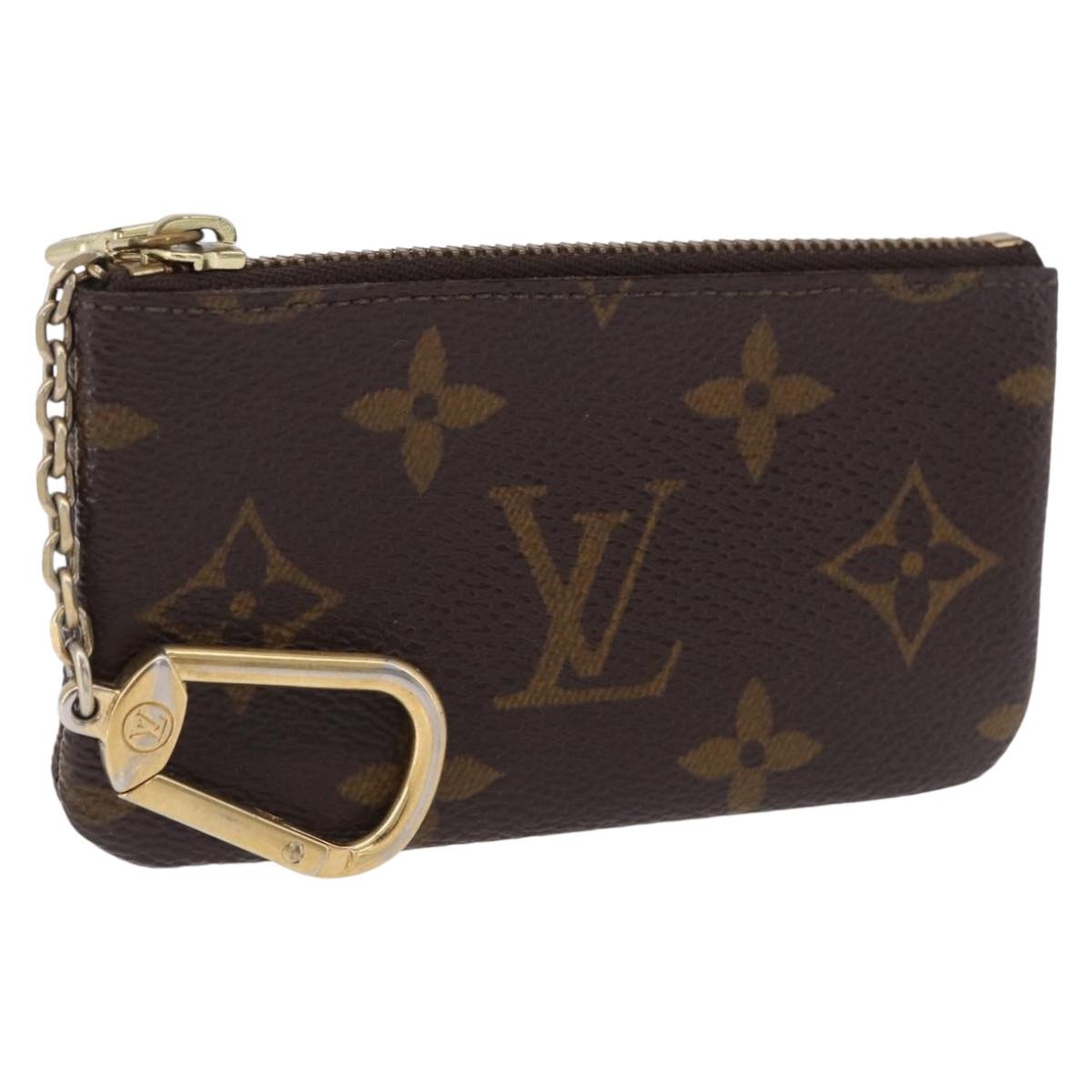 LOUIS VUITTON Monogram Pochette Cles Coin Purse M60033 LV Auth 180962A
