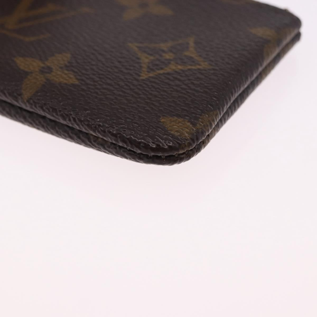 LOUIS VUITTON Monogram Pochette Cles Coin Purse M60033 LV Auth 180962A