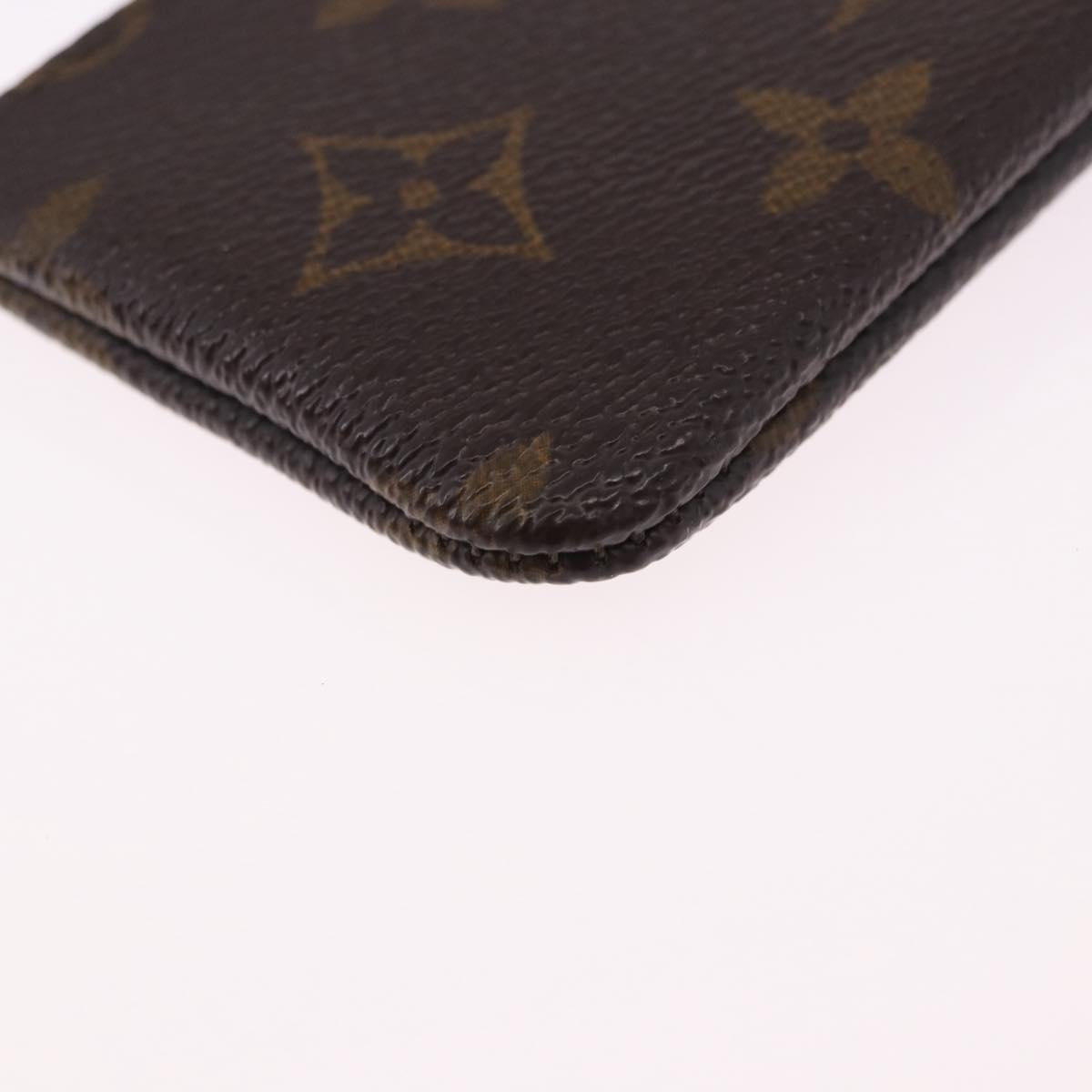 LOUIS VUITTON Monogram Pochette Cles Coin Purse M60033 LV Auth 180962A
