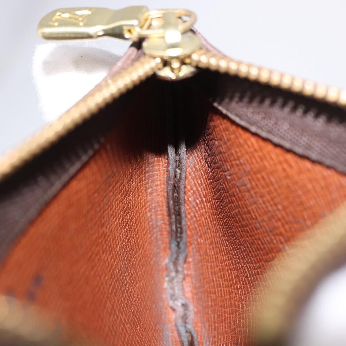 LOUIS VUITTON Monogram Pochette Cles Coin Purse M60033 LV Auth 180962A