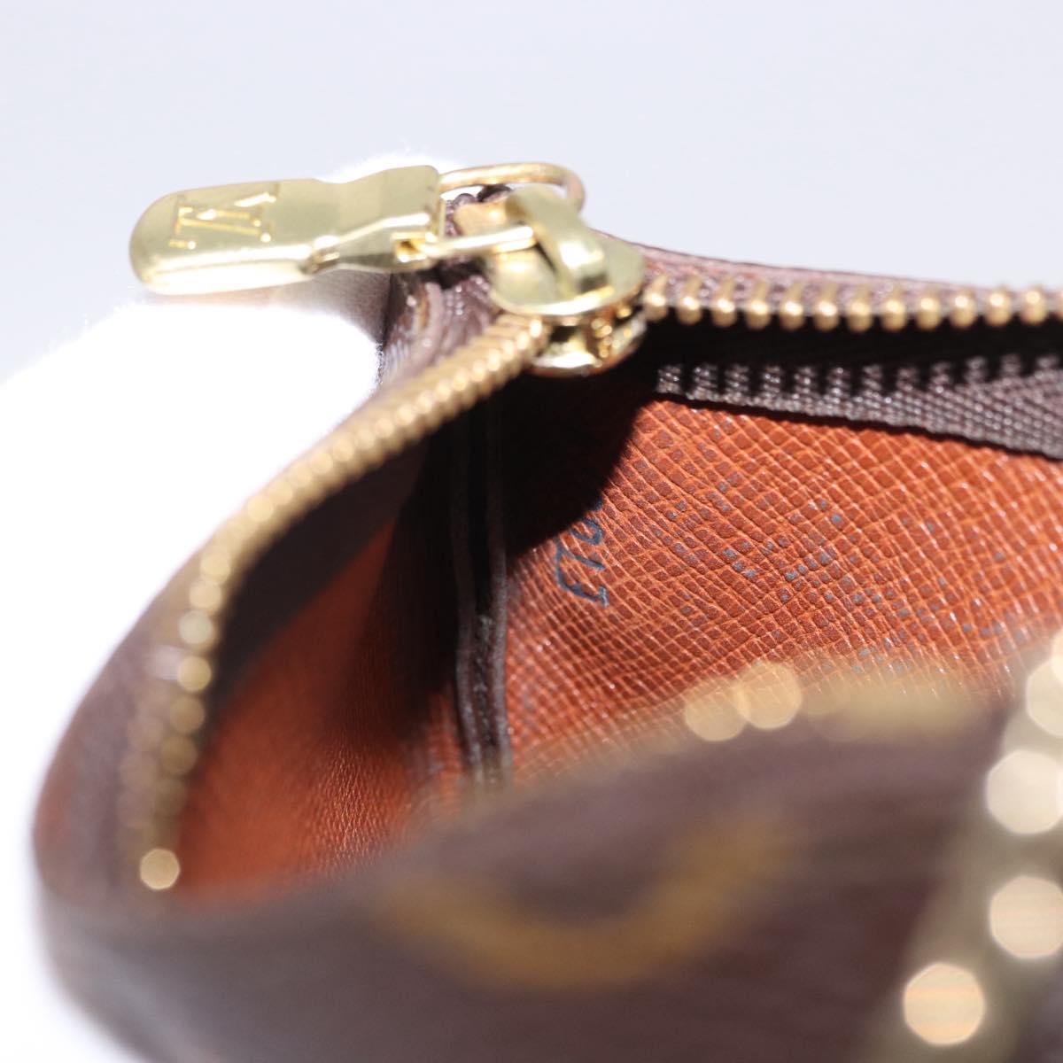 LOUIS VUITTON Monogram Pochette Cles Coin Purse M60033 LV Auth 180962A