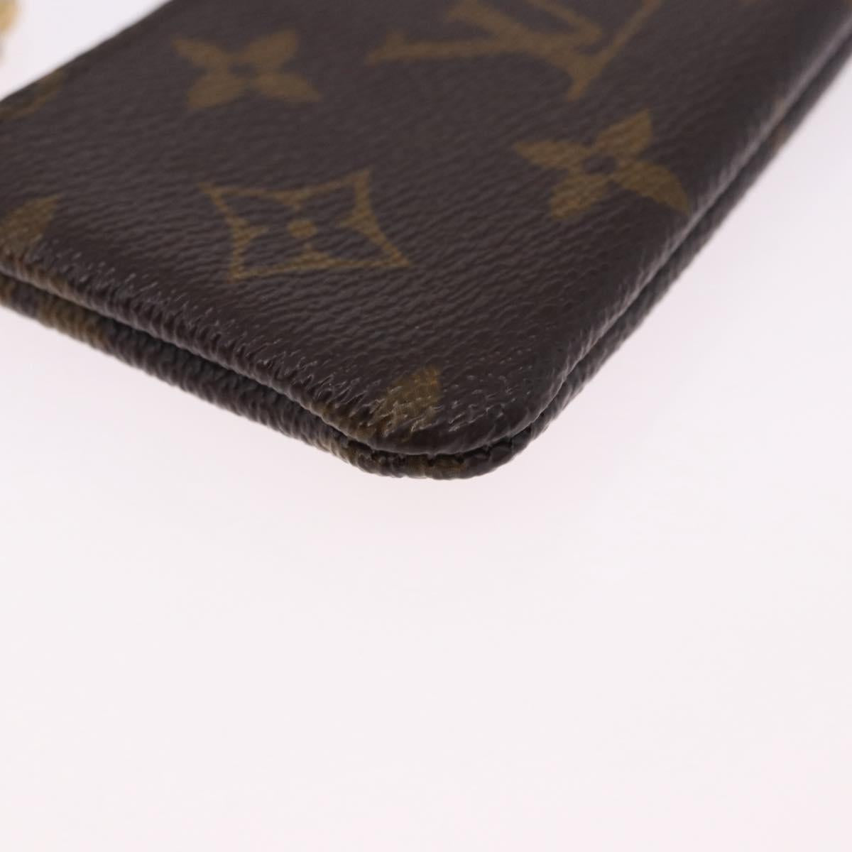 LOUIS VUITTON Monogram Pochette Cles Coin Purse M60033 LV Auth 180962A