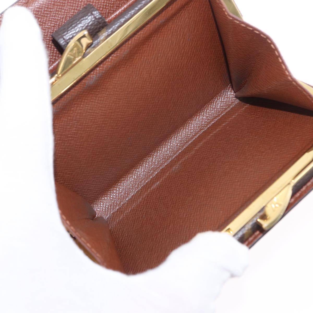 LOUIS VUITTON Monogram Porte Monnaie Billets Viennois Wallet M61663 Auth 180963A
