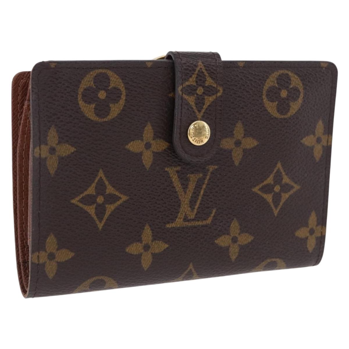 LOUIS VUITTON Monogram Porte Monnaie Billets Viennois Wallet M61663 Auth 180963A