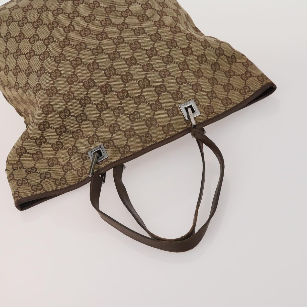 GUCCI GG Supreme GG Canvas Shoulder Bag PVC 4 Set Beige Navy Auth 180975