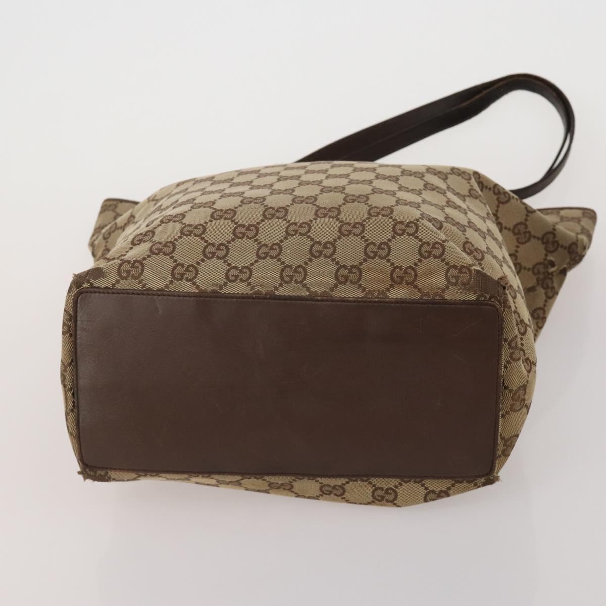 GUCCI GG Supreme GG Canvas Shoulder Bag PVC 4 Set Beige Navy Auth 180975