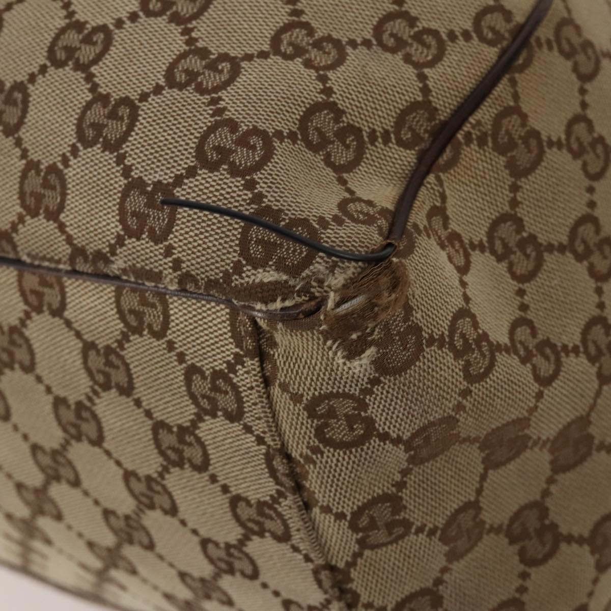 GUCCI GG Supreme GG Canvas Shoulder Bag PVC 4 Set Beige Navy Auth 180975