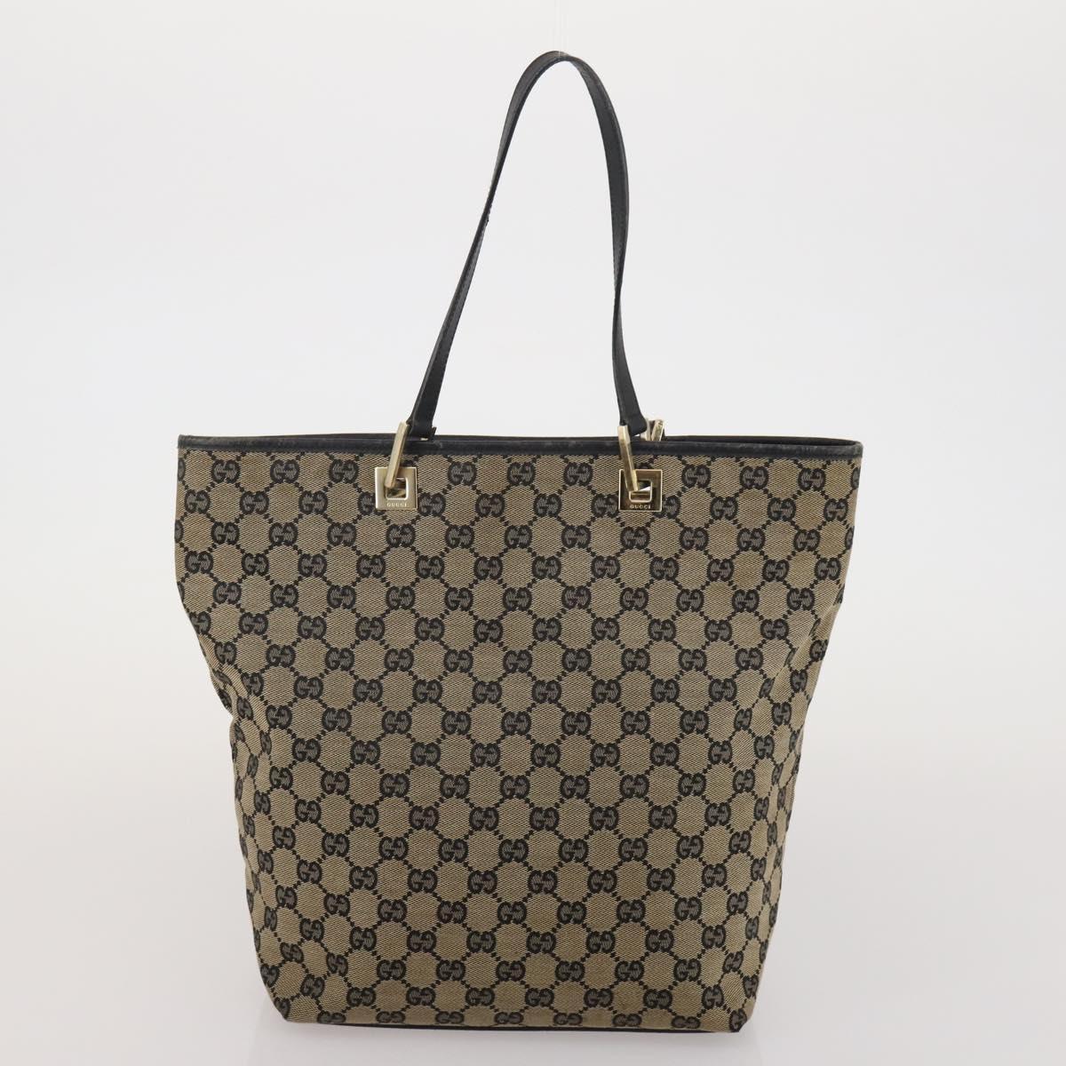 GUCCI GG Canvas Web Sherry Line Shoulder Bag 3 Set Beige Navy Auth 180976