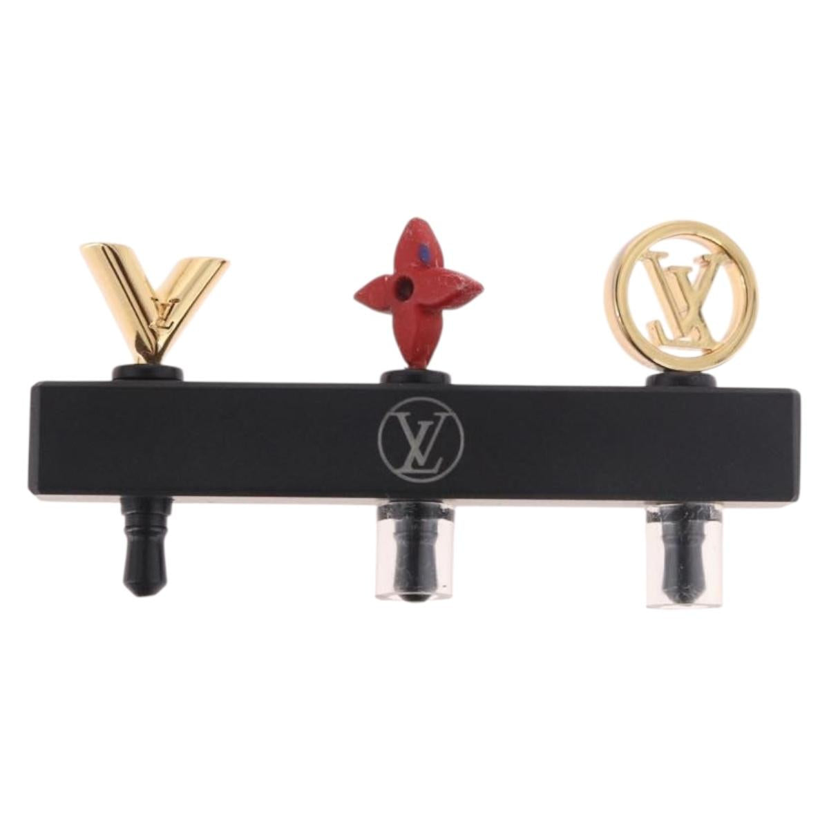 LOUIS VUITTON Earphone Jack metal Gold M61014 LV Auth 181106