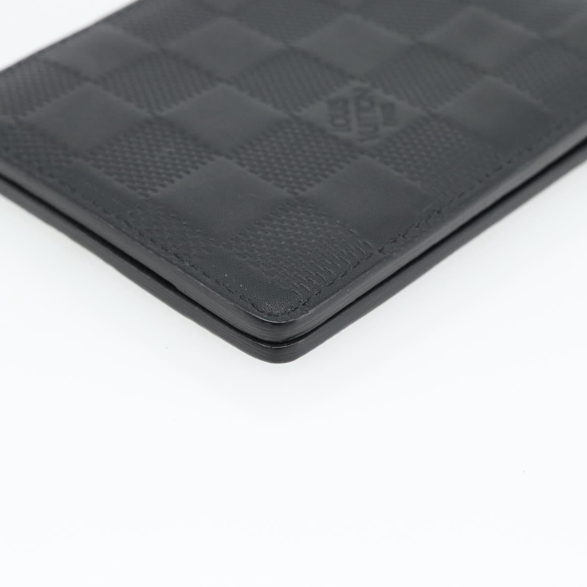 LOUIS VUITTON Damier Infini Portefeuille Multipull Onyx N63124 LV Auth 181107V