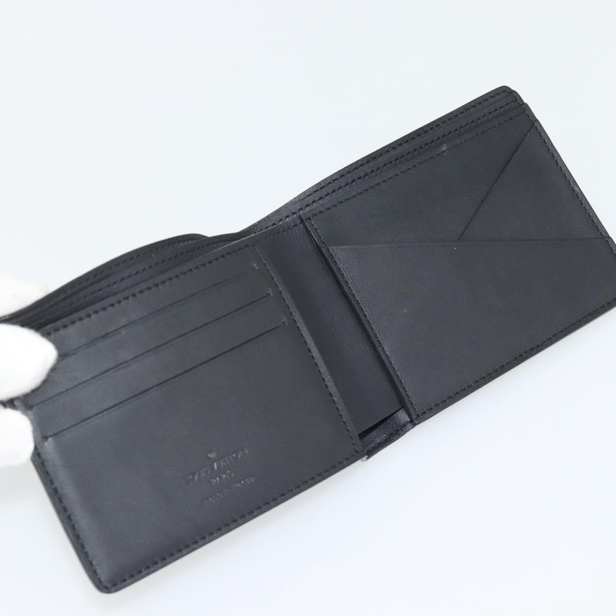 LOUIS VUITTON Damier Infini Portefeuille Multipull Onyx N63124 LV Auth 181107V