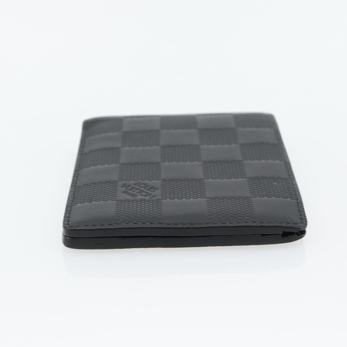 LOUIS VUITTON Damier Infini Portefeuille Multipull Onyx N63124 LV Auth 181107V