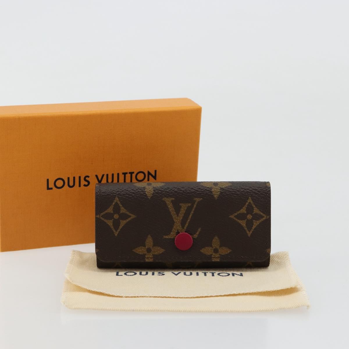 LOUIS VUITTON Monogram Multicles 4 Key Case Fuchsia M62631 Auth 181113V
